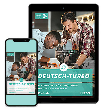 Coverabbildung des Lehrwerks Deutsch-Turbo auf Tablet und Smartphone